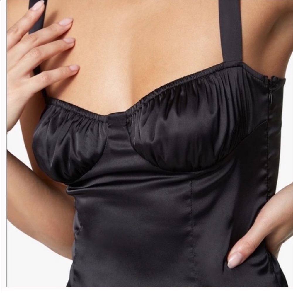 WEWOREWHAT Satin Bustier Dress NWT - Picture 3 of 3